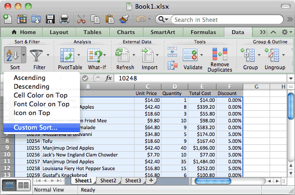 Excel 2011 For Mac Total Filtered Column
